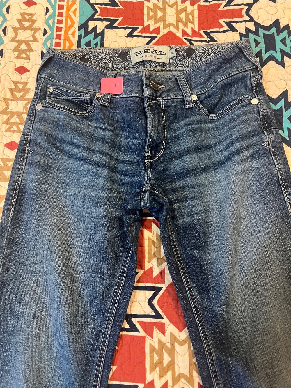 ARIAT REAL DENIM Women's Mid Wash Blue Jeans